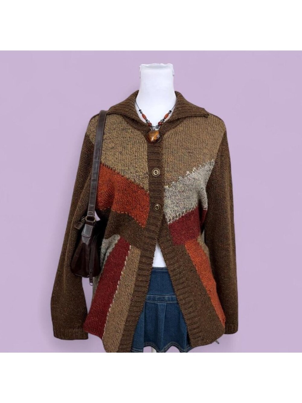 y2k boho cardigan sweater